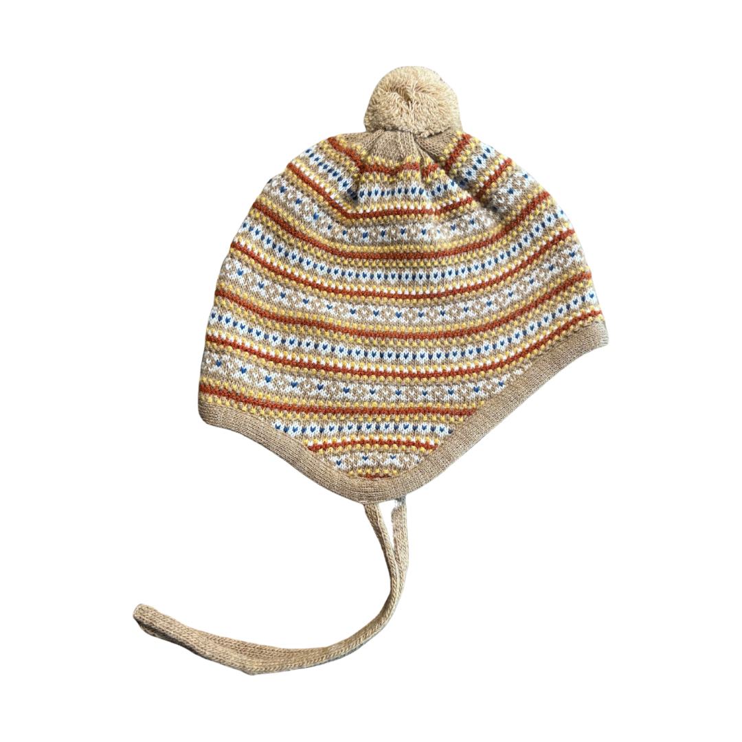 Gorro Greca Relieve camel