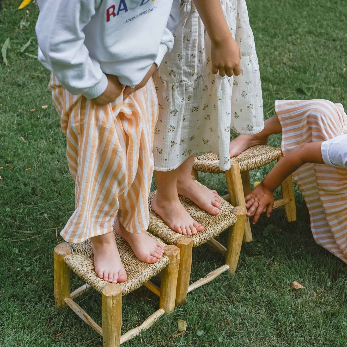 Pantalón de rayas orange
