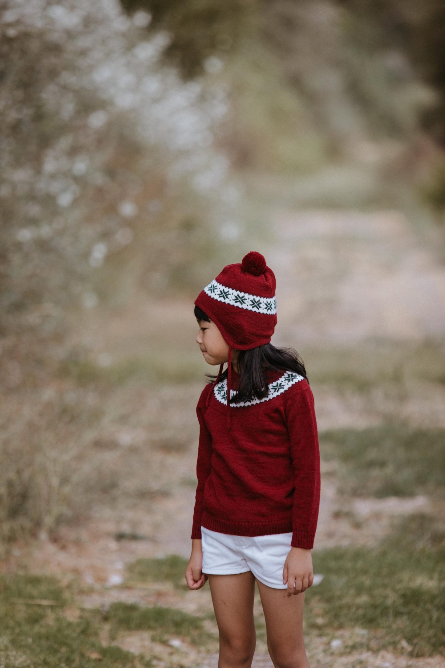 Bordeaux Greca Beanie