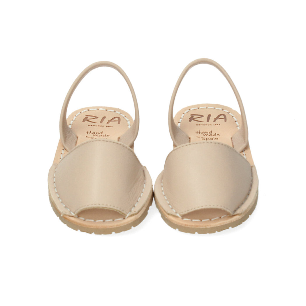 Menorquinas 100% Beige Leather