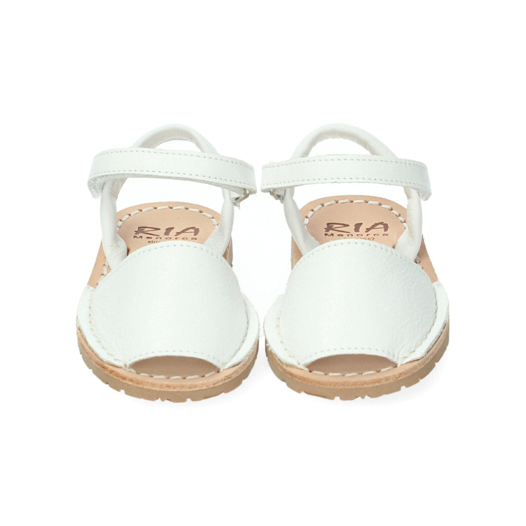 Menorquinas 100% White Leather
