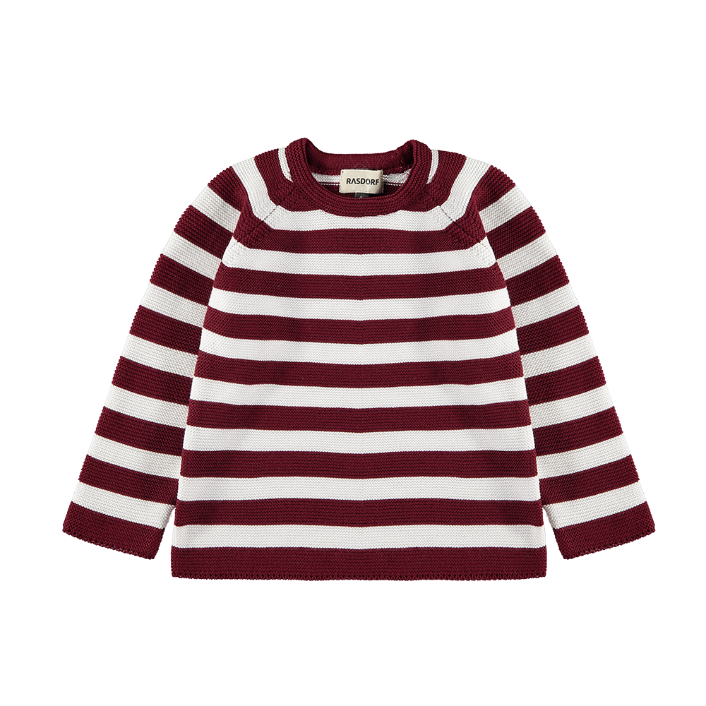Burgundy Sailor Striped Sweater – Rasdorf - Main Image