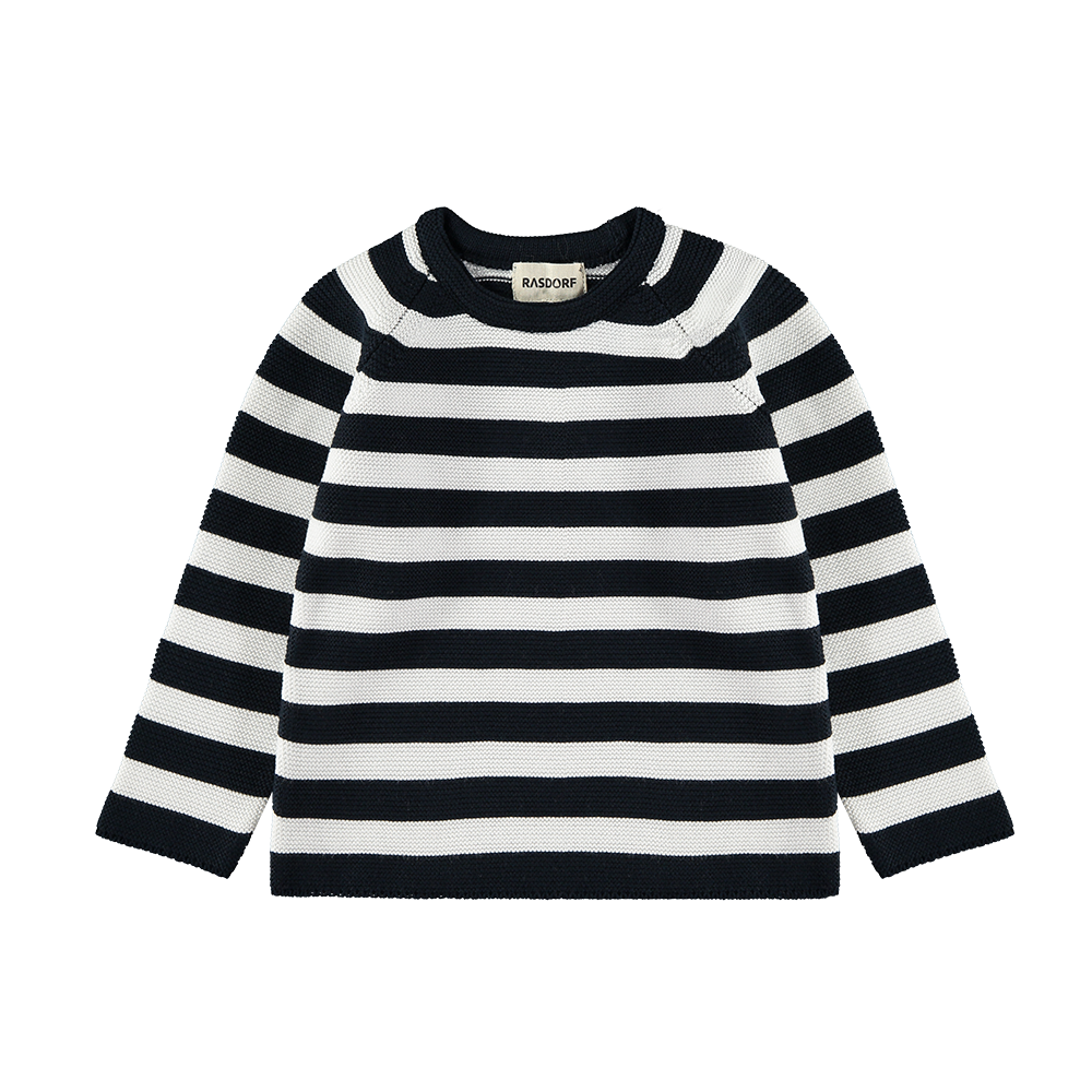 Navy and white striped jumper online