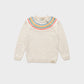 Jersey crudo con greca multicolor