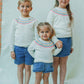 Jersey crudo con greca multicolor