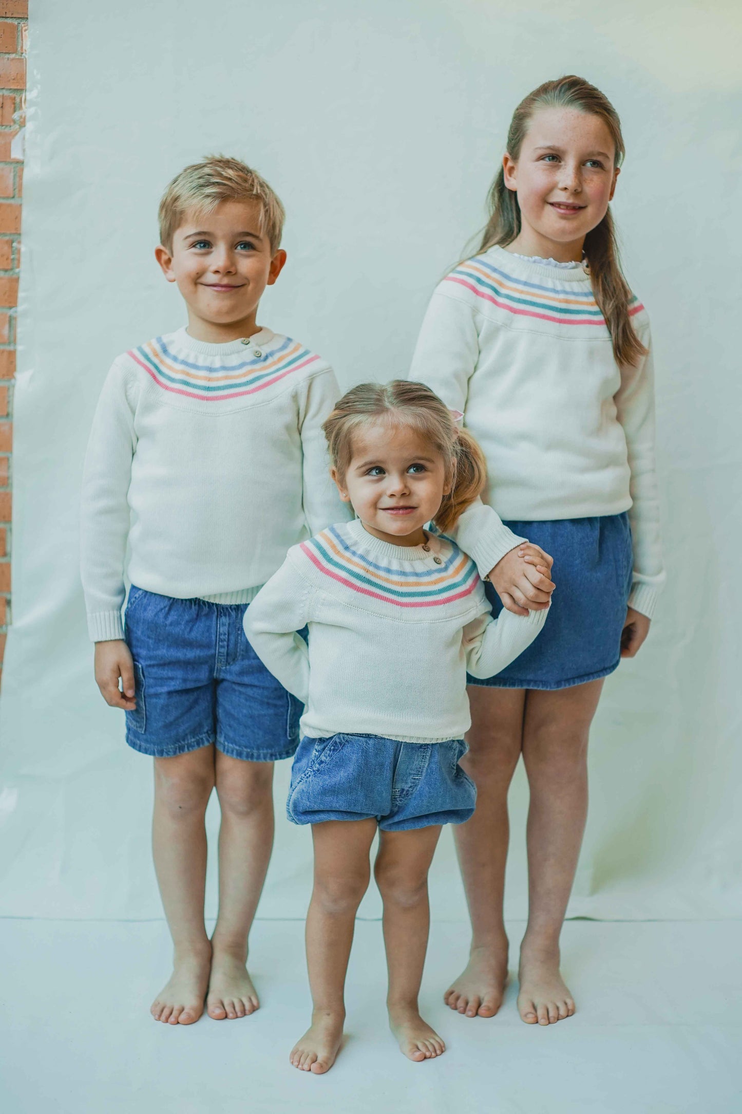 Jersey crudo con greca multicolor