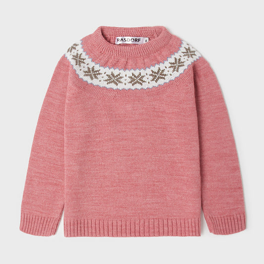 Currant sweater with fretwork