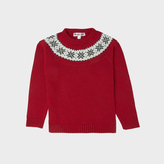 Greca Red Sweater