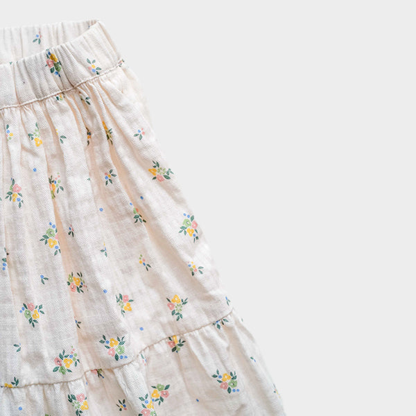 Falda vuelo flores MIDI