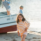Mustard and White Sailor Striped Sweater