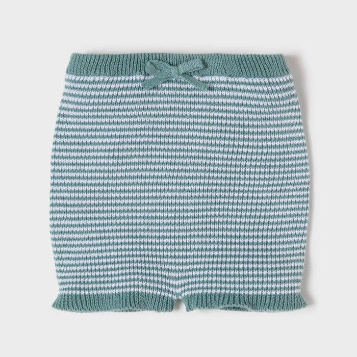 Knitted Short «MIL&MAT» Stripes Green Water