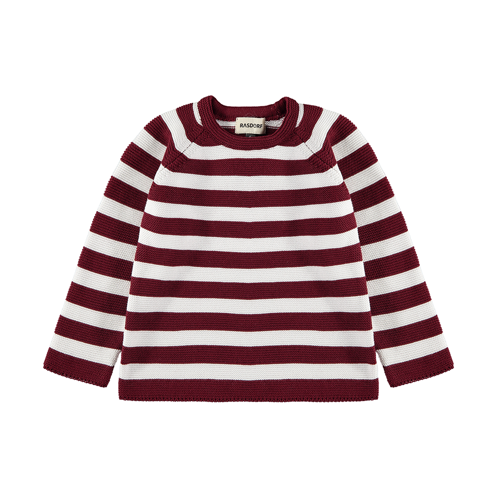 Burgundy Sailor Striped Sweater